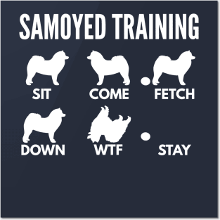 Samoyed Training Samoyed Dog Tricks Posters and Art